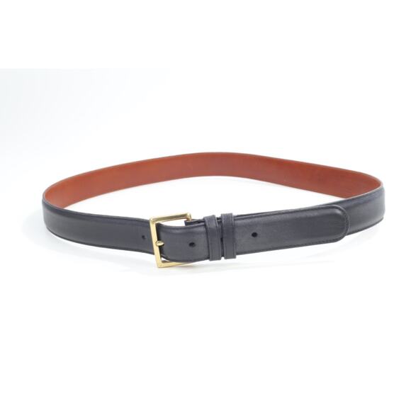 Vintage Coach Black Cowhide Leather Waist Belt Size 36 / 90 Classic Buckle main image 5